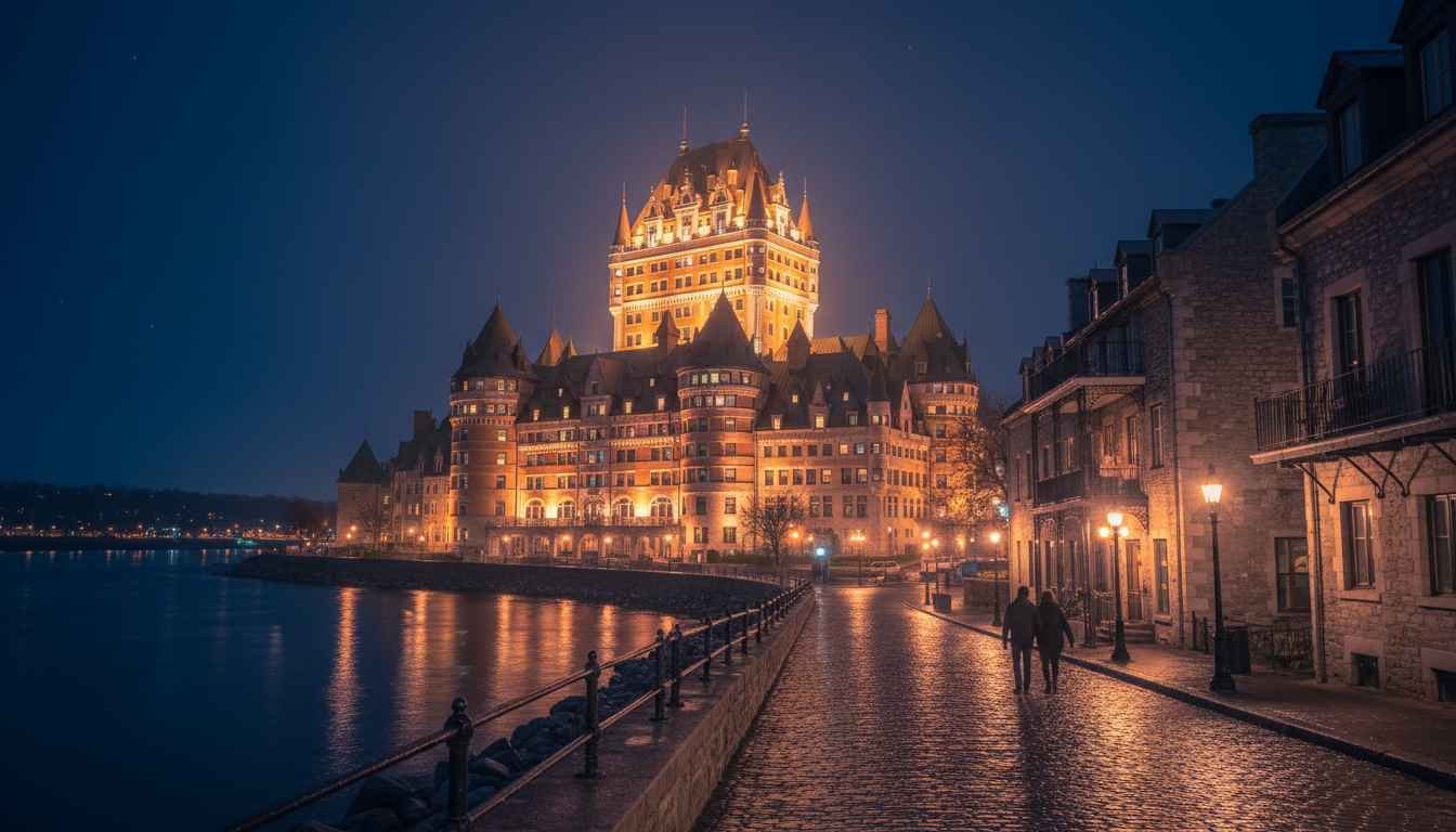 places to visit in quebec city at night